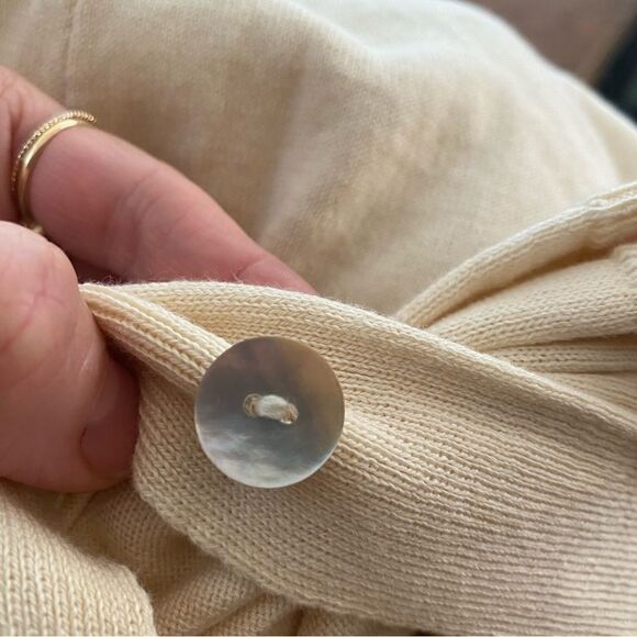 Mango off white long Cotton-blend cardigan size small NWT - Picture 10 of 10